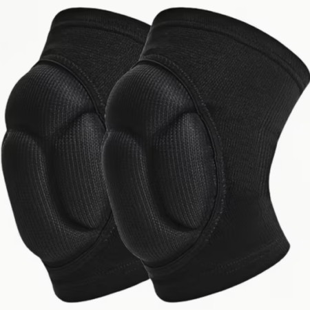Rodilleras deportivas acolchadas con protección frontal para entrenamiento